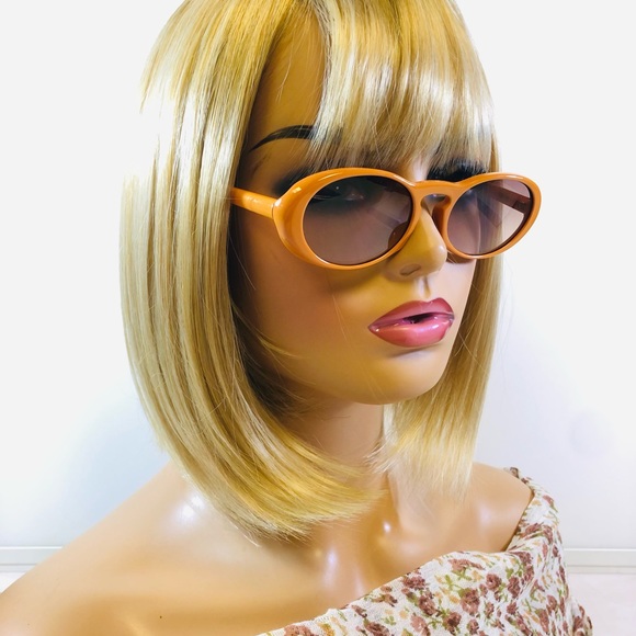 Women’s Kendall and Kylie Matte Orange Round Eyed Fashion Sunglasses - Picture 3 of 7